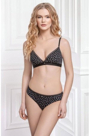 Бюстгальтер 45/4091 POLY black-white